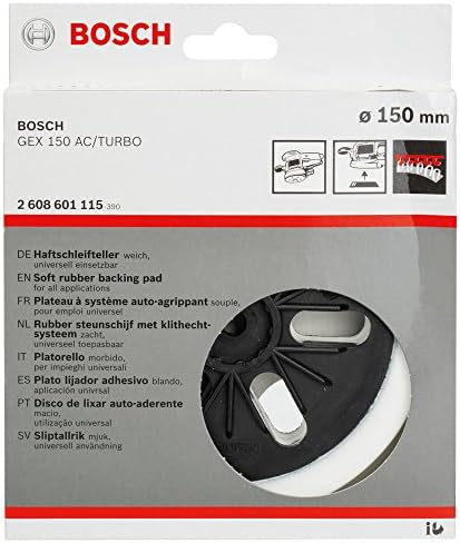Bosch 2608601115 Bosch GEX 150 AC ve GEX Turbo Professional için Zımpara Plakası - Yumuşak