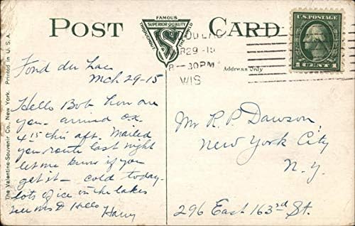 Grafton Hall Fond du Lac, Wisconsin WI Orijinal Antika Kartpostal 1915
