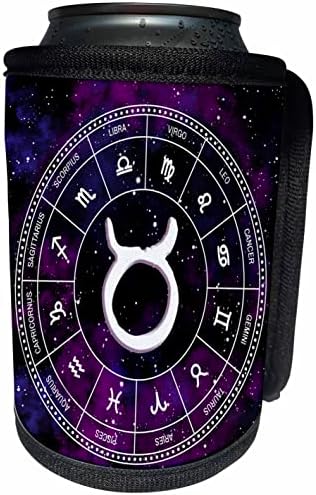 3dRose Toros Burcu şık astroloji hediyesi. Beyaz. - Şişe Sargısını Soğutabilir (cc-364163-1)