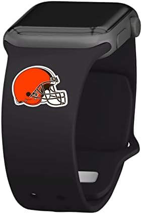 Oyun Zamanı Cleveland Browns Silikon Spor saat kayışı Apple Watch ile Uyumlu