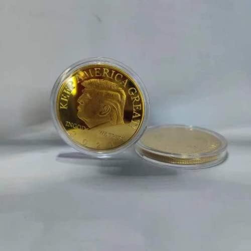 2024 ABD Başkanlık Trump Seçim Altın Renk hatıra parası Mücadelesi Coin Paraları Koleksiyon