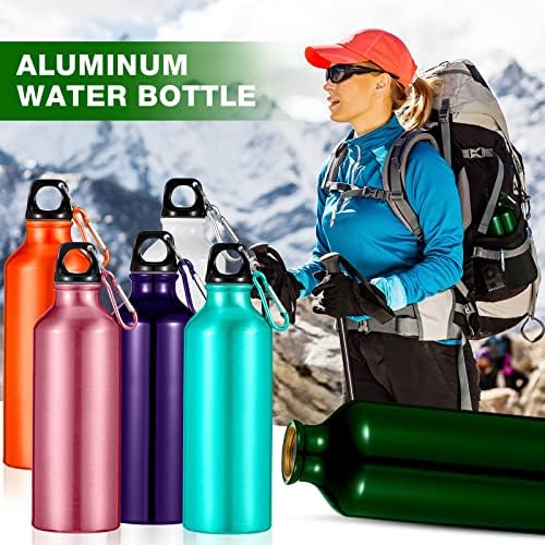 24 Adet alüminyum Su şişesi 17 oz sızdırmaz spor şişesi Spor salonu spor seyahat sürme kamp koşu için toka ve büküm kapaklı