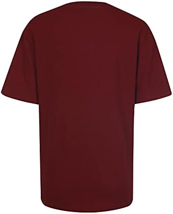 Yaz Sonbahar Üst T Shirt kadın giysisi Moda Kısa Kollu Pamuklu Grafik Tatil Rahat Gevşek Fit Bluz 3U 3U