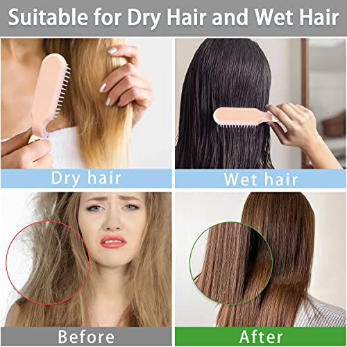 4 Adet Katlanır Saç Fırçası, Seyahat Taşınabilir Katlanır Saç Fırçası Katlanabilir Saç Tarakları Tüm Saç Tipleri için Mini