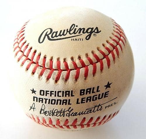 Jeff Treadway İmzalı Resmi Rawlings NL Beyzbol Otomatik İmzalı-İmzalı Beyzbol Topları
