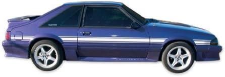 Mustang 1987 1988 1989 1990 1991 1992 1993 Yansıtıcı Çıkartmalar ve Şeritler Kiti - Yansıtıcı kırmızı