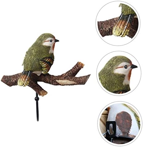 Yardwe Kuş Dekoratif Kanca Şapkalar için Kancalar Ağır Hizmet Tipi s Kancaları Ağaç Dalı Dekoru Tek Duvar Kancaları Giriş