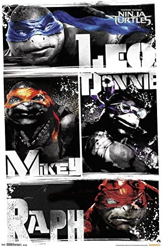 Trendler Uluslararası Teenage Mutant Ninja Turtles Bulanıklık Duvar Posteri 22.375x 34
