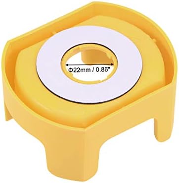 uxcell 30mm basmalı düğme Düğmesi Koruyucu Kapak ile Acil Durdurma Uyarı Daire Sarı 1 adet