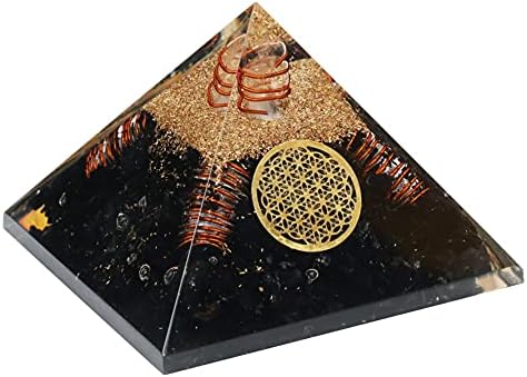 Siyah Turmalin, Kırmızı Jasper & Tourqoise orgon Piramitleri şifa taşı orgonit Taş Piramit Taşlar Reiki Kristal Çakra Kehanet
