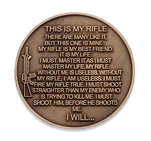 Marine Corps Rifleman Creed Challenge Coin-USMC Military Coin-Denizciler için Denizciler tarafından Tasarlanan Resmi Lisanslı