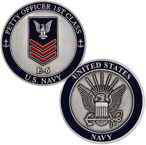 ABD Donanması Astsubay Birinci Sınıf E-6 Challenge Coin