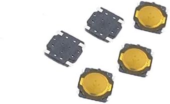X-DREE 5 Adet 3.7 mm x 3.7 mm x 0.35 mm Panel PCB Anlık Dokunsal İnceliğini basmalı düğme anahtarı 4 Terminaller(5 Adet 3.7