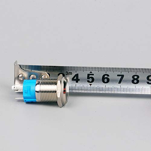 N. D IP65 Su Geçirmez Mini Halka led Mikro Mandallama 12V Güç Sembolü Metal basmalı anahtar 3 ADET, yeşil EP 12v laktasyon