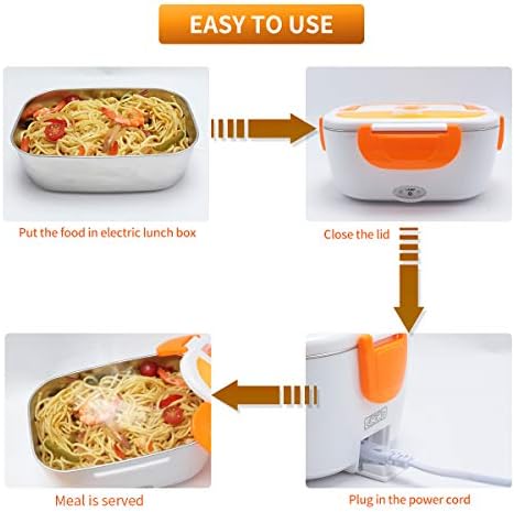 VECH elektrikli ısınma öğle yemeği kutusu gıda ısıtıcı 1.5 L 110 V ev kullanımı Plug İn öğle ısıtıcı taşınabilir Bento kutusu