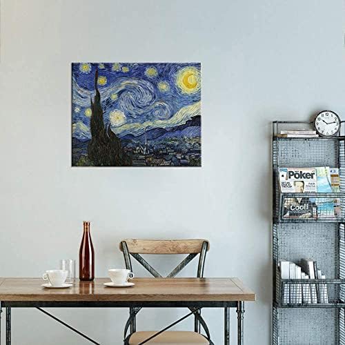 Sinsoledad Duvar Sanatı Seti, Van Gogh'un Yıldızlı Geceler Üçlemesi, Yıldızlı Gece 1889, Rhone Üzerinde Yıldızlı Gece, Geceleri