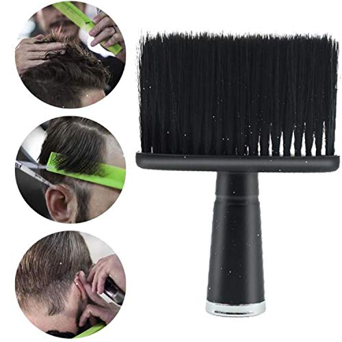 JINYONGXING Berberler Fırça Boyun Yüz Silgi Saç Fırçası Kuaför Temiz Saç Fırçası Kendini Temizleme Aracı Siyah