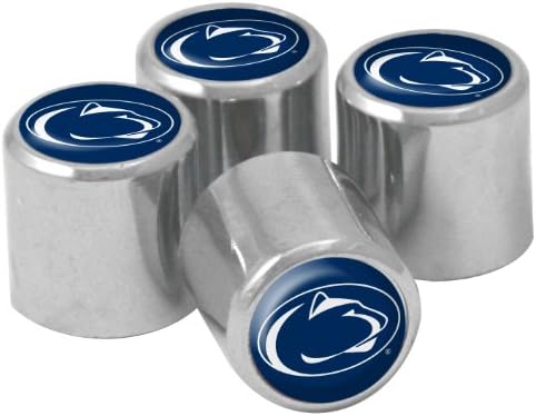 NCAA Penn State Nittany Lions Metal Lastik Supap gövdesi Kapakları, 4'lü Paket