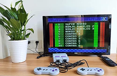 MJKJ Retro Klasik Oyun Konsolu Dahili 821 Oyun Çocukluk Anıları, HD Çıkışı ile El Video Oyunu 2 NES Klasik Kontrolörleri