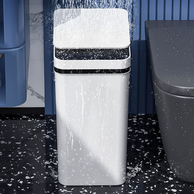 DOBA Can Otomatik sensörlü çöp kovası Su Geçirmez Çöp Kovası Mutfak Banyo çöp tenekesi Akıllı Ev çöp kovası (Renk: D, Boyut: