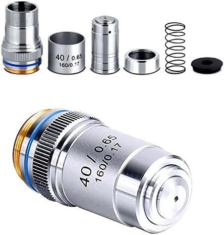 Mikroskop Aksesuarları Kiti Yetişkinler için 4X 10X 20X 40X 60X 100X Akromatik Objektif Lens Mikroskoplar Lens Laboratuar