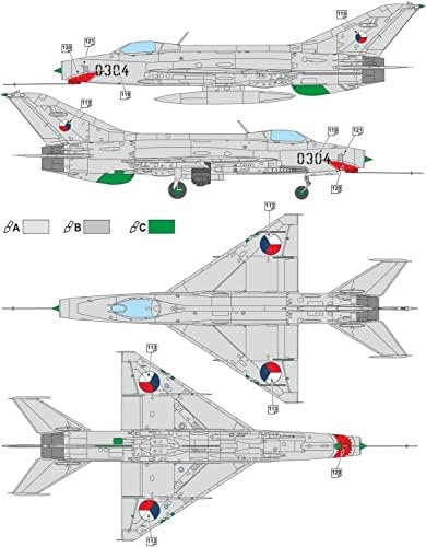 Modelin Bit MVT72042 1/72 Vietnam Hava Kuvvetleri Mikoyan Levich MiG-21F-13 Balık Yatağı Ultrasonik Savaş Uçağı Plastik Model