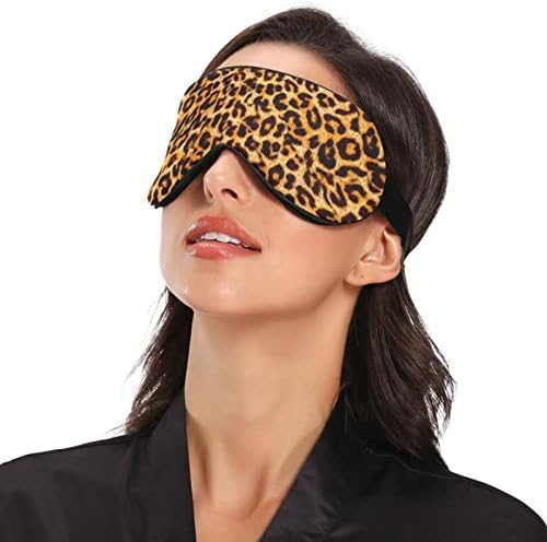 Unisex Uyku Göz Maskesi Leopar Baskı camo Gece Uyku Maskesi Rahat Göz Uyku Gölge Kapağı
