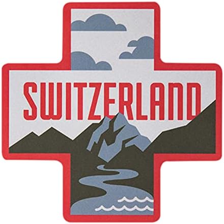 Vagabond Kalp İsviçre Sticker-Hava Koşullarına Dayanıklı Vinil İsviçre Hatıra Çıkartması