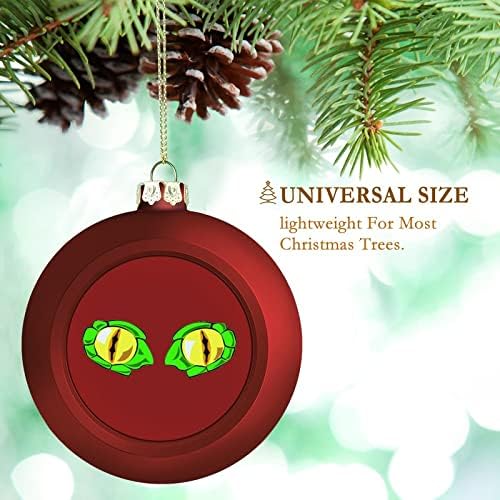 Dinozor Gözler Noel Topları Süsler Set Büyük Noel Ağacı Süslemeleri için Bluk Dışında Açık Kapalı