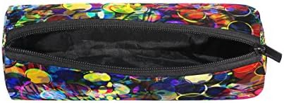 U Yaşam Geometrik Renkli Hippi Daire Vintage Kalem kalemlik Kılıfı Çanta Kılıfı Çanta Kozmetik Makyaj Çantaları