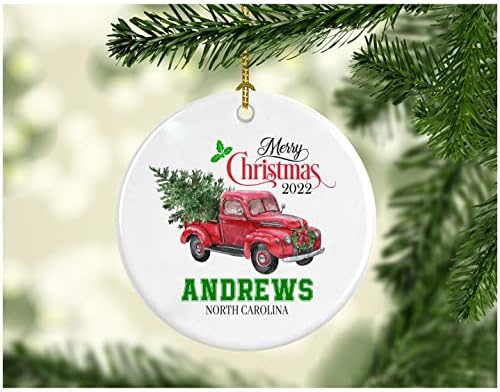 Noel Dekorasyon Ağacı Mutlu Noeller 2022 Andrews Kuzey Carolina Süsleme Komik Hediye Bir Aile olarak Noel Tatili Yeni Evimizde