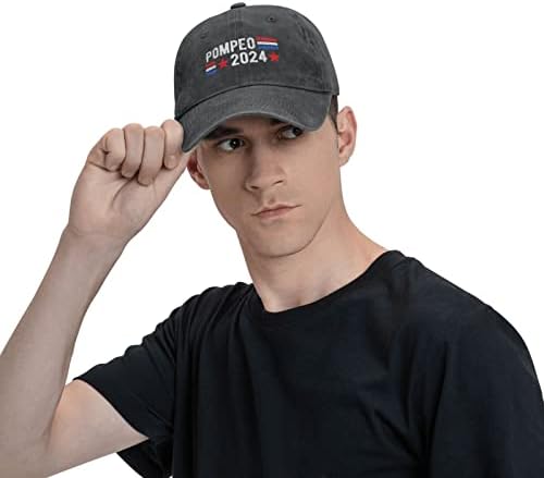 Mike Pompeo 2024 beyzbol şapkası erkek Güneş Kapaklar Yıkanabilir Ayarlanabilir Bayan şoför şapkası