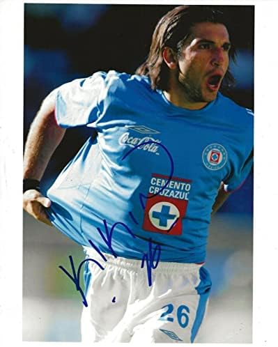 Francisco Kikin Fonseca Meksika imzalı Cruz Azul Futbol 8x10 fotoğraf İmzalı Futbol Fotoğrafları