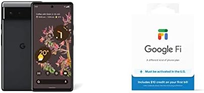 Google Pixel 6 - 5G Android Telefon - 128GB-Fi SIM Kart Kitli Fırtınalı Siyah