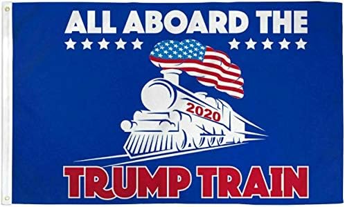 Amerikan Toptan Satış Mağazası (2 Paket) 3x5 Ft 2020 Donald Trump Tüm Gemide Trump Tren Başkan Bayrağı