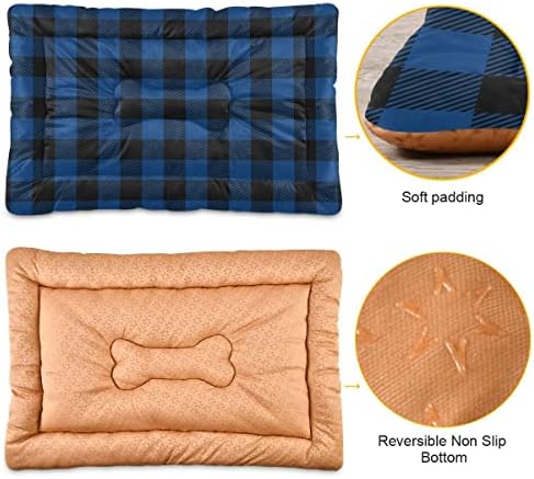xigua Buffalo Ekose Köpek Yatağı Kedi Yatağı Köpek Kulübesi Yatak Sandık Pet yatak şiltesi Kedi Yatağı Yıkanabilir Yumuşak