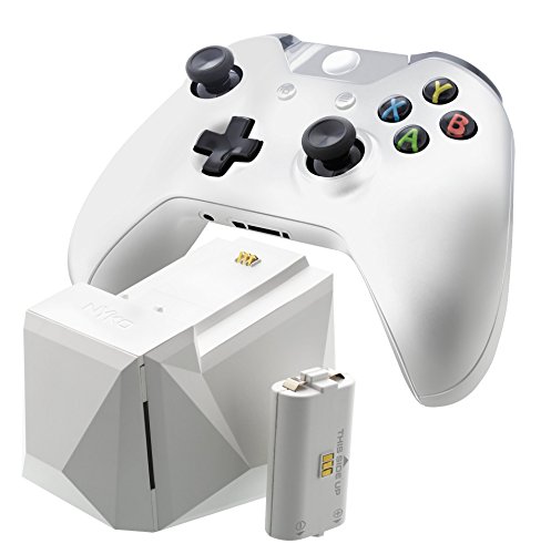 Nyko Charge Block Solo (Beyaz) - Xbox One için Şarj Edilebilir Pil, Kapak ve birlikte verilen Mikro USB/AC Güç Kablosuyla