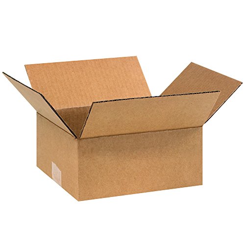 ORTAKLAR MARKA 9x8x4 Oluklu Kutular, Küçük, 9L x 8W x 4H, 25'li Paket / Nakliye, Paketleme, Taşıma, Ev veya iş için Saklama