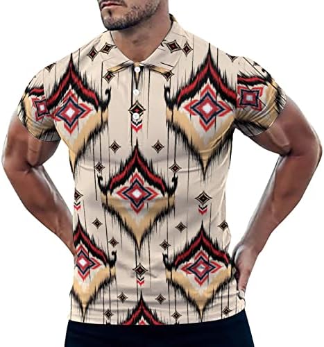 2023 Yeni Erkek İlkbahar ve Yaz Moda Retro 3D Dijital Baskı Düğmesi Yaka Kısa Kollu Gömlek Gömlek T Shirt