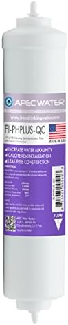 APEC FI-PHPLUS-QC ABD yapımı 10 Yüksek Saflıkta pH+ Kalsiyum Karbonat Alkali Filtre ¼ Hızlı Bağlantı Ters Osmoz Su filtreleme
