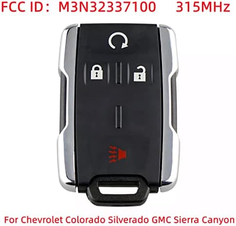 Anahtar Fob Değiştirme Chevrolet Colorado Chevy Silverado için uyar 1500 2500 3500 2014 2015 2017 2018 2019 2020 4 Düğmeler