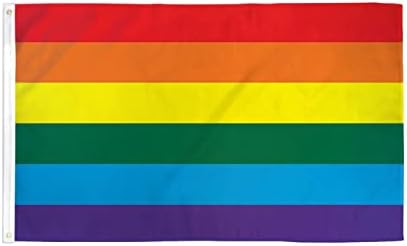 AZ bayrağı Gökkuşağı Bayrağı 5 'x 8' - Gay Pride Büyük Bayraklar 150 x 250 cm-Afiş 5x8 ft