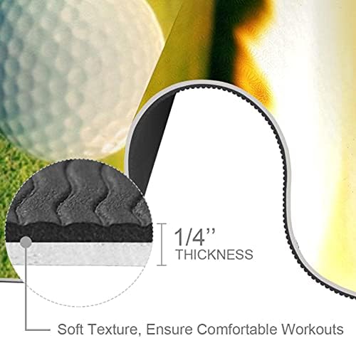 Spor Golf Topu 72 inç x 24 inç gaıman yoga mat 6mm Yoga Mat Dokulu Kaymaz Yüzey