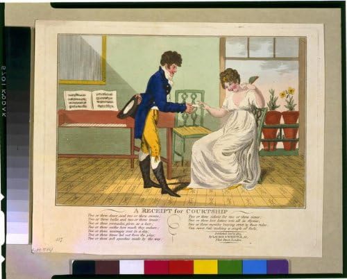 HistoricalFindings Fotoğraf: Kur Makbuzu, İngiltere, Çift, Romantik, Romantik, Aşk, 1805, Çizgi Film