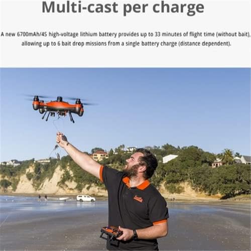 Swellpro Balıkçı FD1 Balıkçılık Drone ile Hd Kamera ve Gps IP67 Su Geçirmez Drones, 2 kg Yük 30 Mins Kamera Drone 4 k Balık