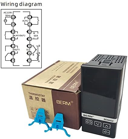 LİZHOUMİL Akıllı dijital ekran Termostat sıcaklık Regülatörü Pıd Ayar Kontrolörü Üst Limit Alarmı Alt Limit Alarmı (BEM902-K1224)