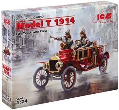 ICM 24017-Mürettebatlı Model T 1914 İtfaiye Aracı-Ölçek 1: 24