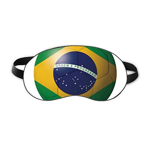 Brezilya Ulusal bayrak futbol futbol uyku göz kalkanı yumuşak gece körü körüne gölge kapak