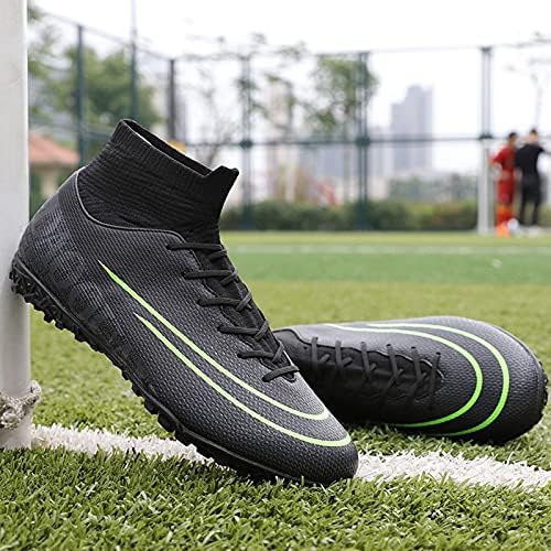 Qzzsmy Erkek Futbol Sivri Profesyonel Çim futbol ayakkabıları Erkek Kapalı / Açık Rekabet / Eğitim / Atletik Büyük çocuğun