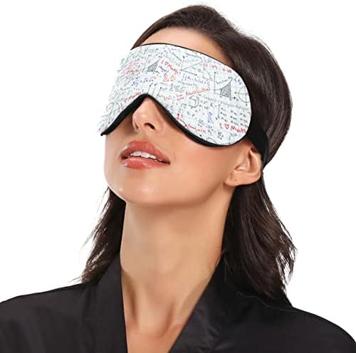 Unisex Uyku Göz Maskesi Matematik Ödev Öğretmenlerin Gündüz Gece Uyku Maskesi Rahat Göz Uyku Gölge Kapağı